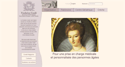 Desktop Screenshot of fondation-conde.com